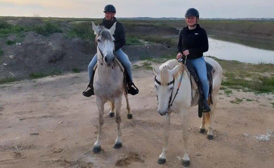 Paseo a caballo por las marismas del Coto de la Isleta