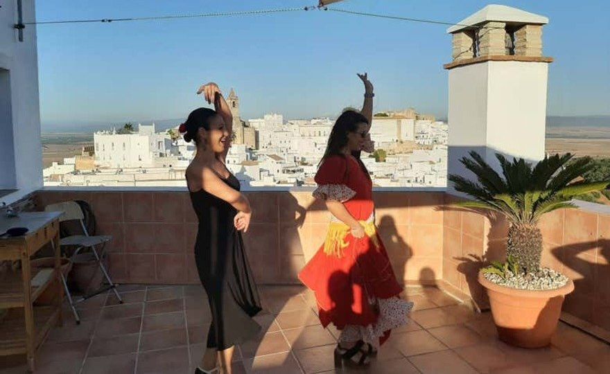 Clase de flamenco en Vejer de la Frontera