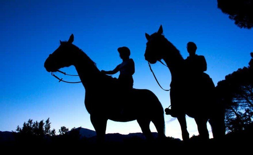 Paseo nocturno a caballo por la Sierra de Grazalema