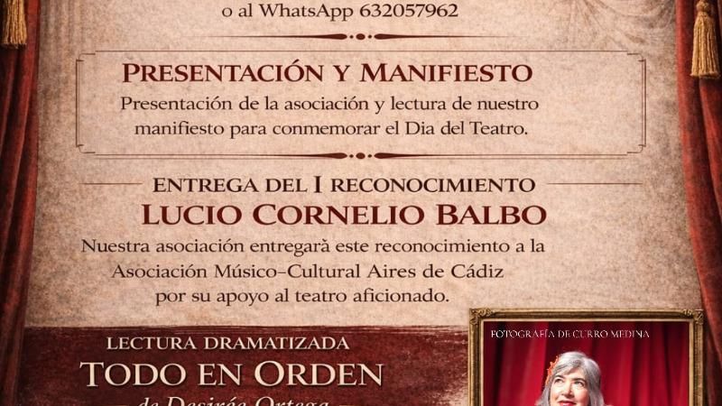 Nace la Asociación de Teatro Aficionado de la Bahía de Cádiz
